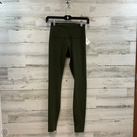 Athletic Leggings By Lululemon In Green, Size: 4