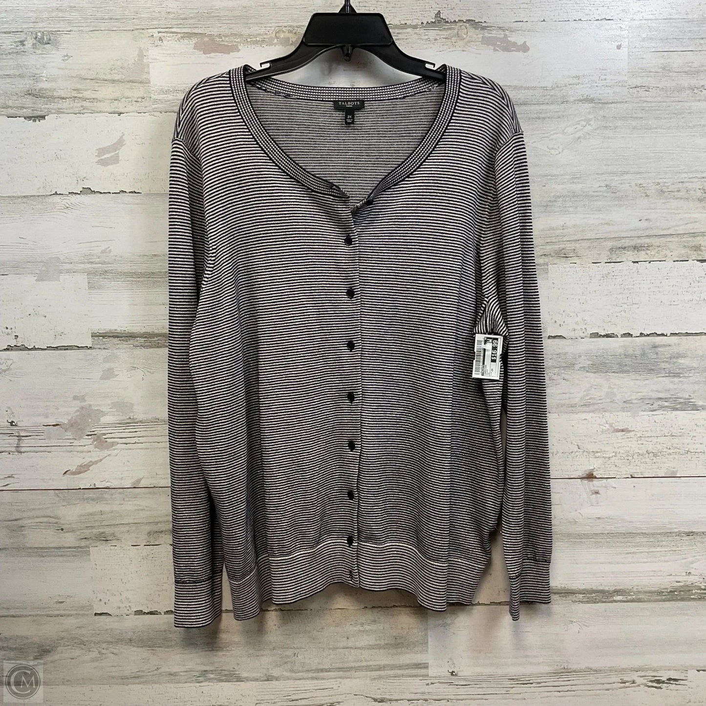 Cardigan By Talbots In Black, Size: 2x