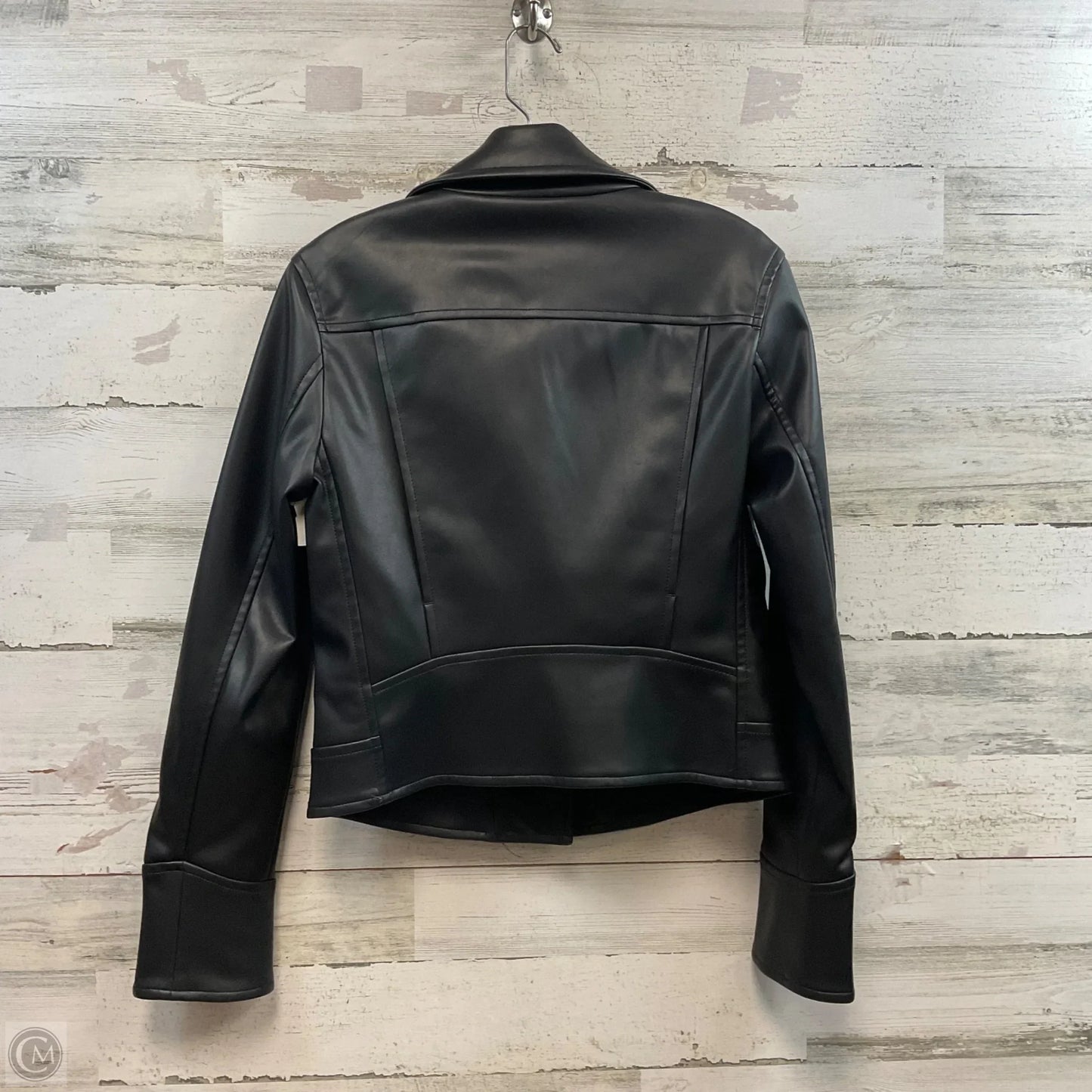 Jacket Leather By Banana Republic In Black, Size: S
