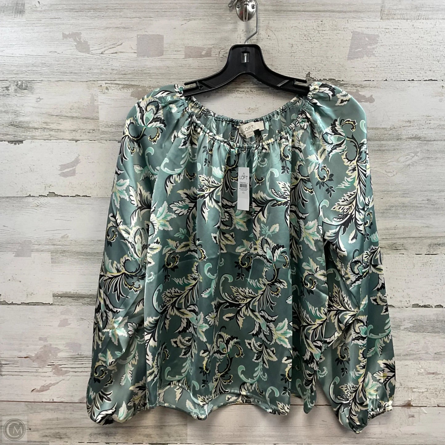 Top Long Sleeve By Loft In Green, Size: Xs