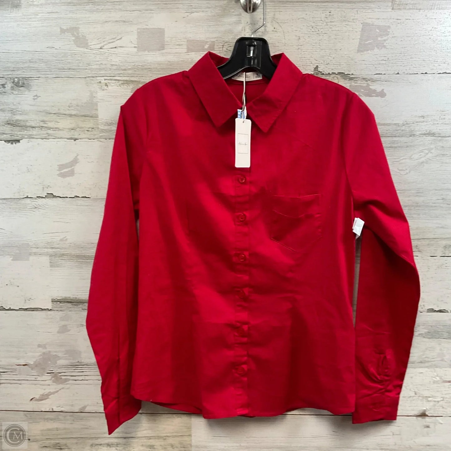 Top 3/4 Sleeve By ACTIVE USA In Red, Size: S