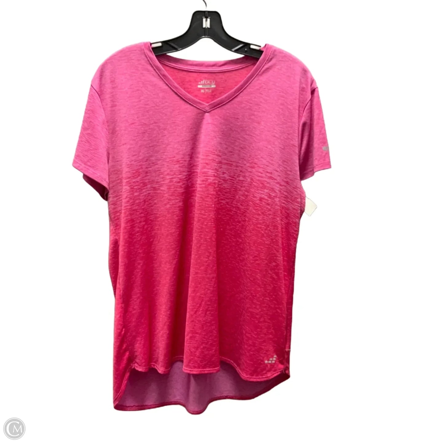 Athletic Top Short Sleeve By Bcg In Pink, Size: Xl