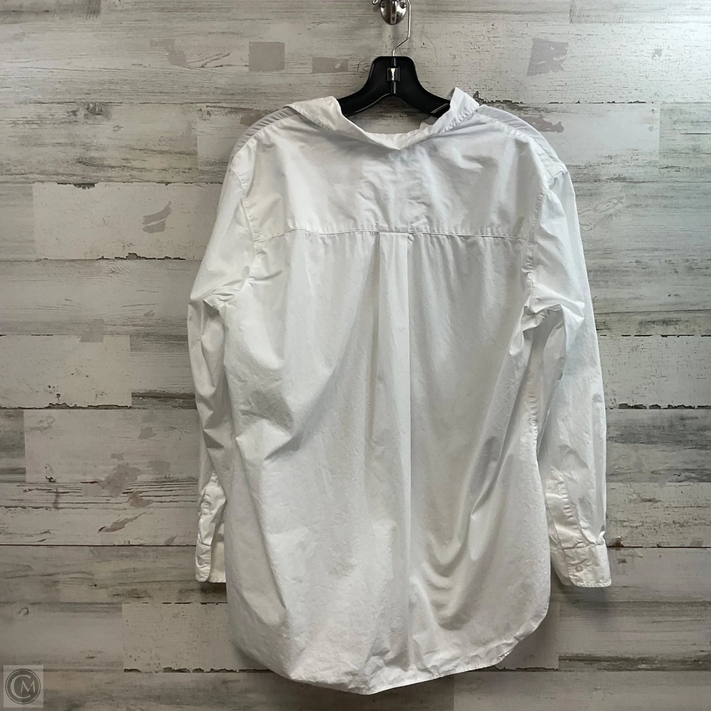 Blouse Long Sleeve By Frank And Eileen In White, Size: M