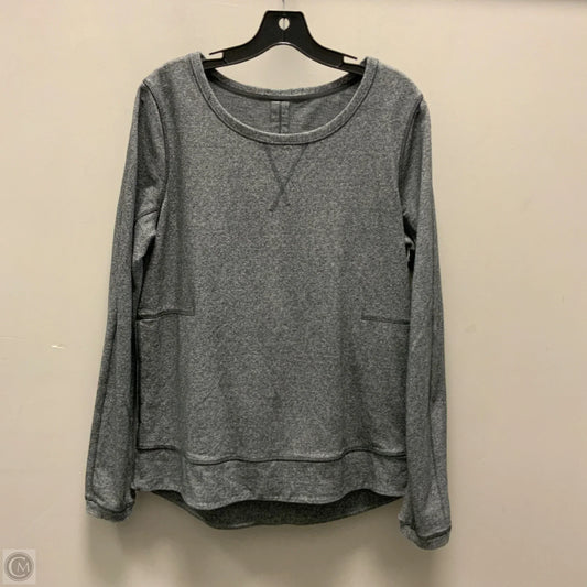 Athletic Top Long Sleeve Crewneck By Lululemon In Black, Size: L