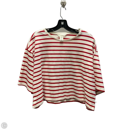 Top Short Sleeve Basic By H&m In Red, Size: L