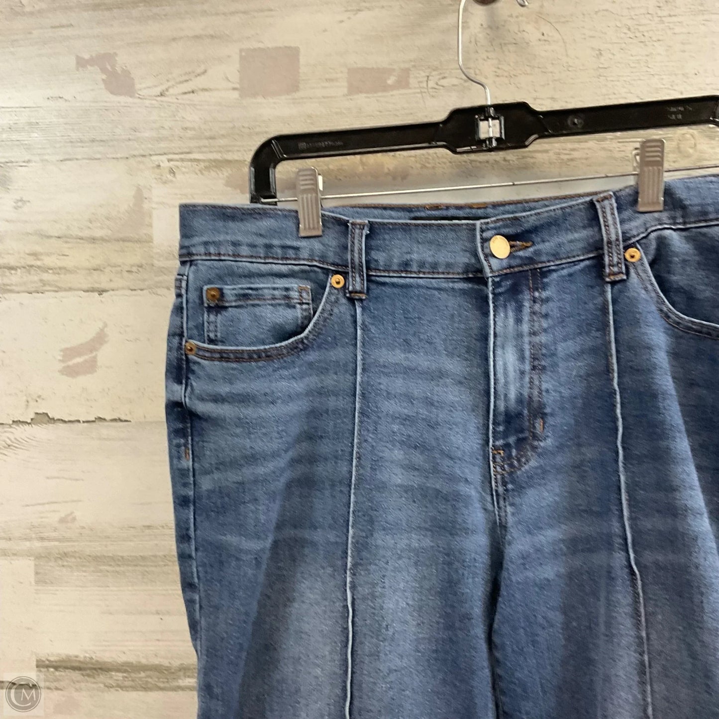 Jeans Wide Leg By BLUE REVIVAL In Blue Denim, Size: 10