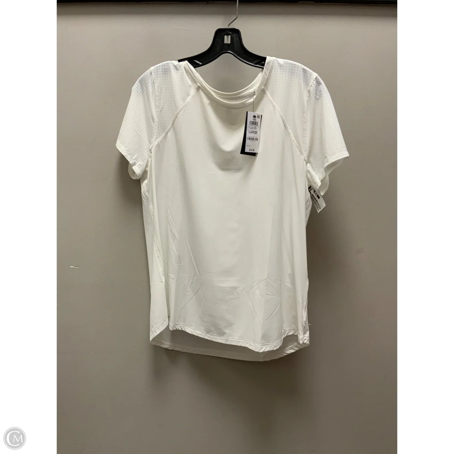 Athletic Top Short Sleeve By Ideology In White, Size: L
