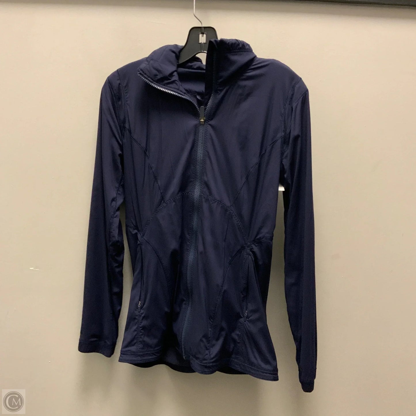 Athletic Jacket By Lululemon In Navy, Size: M