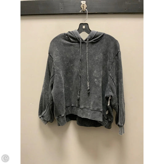 Sweatshirt Hoodie By Free People In Black, Size: S