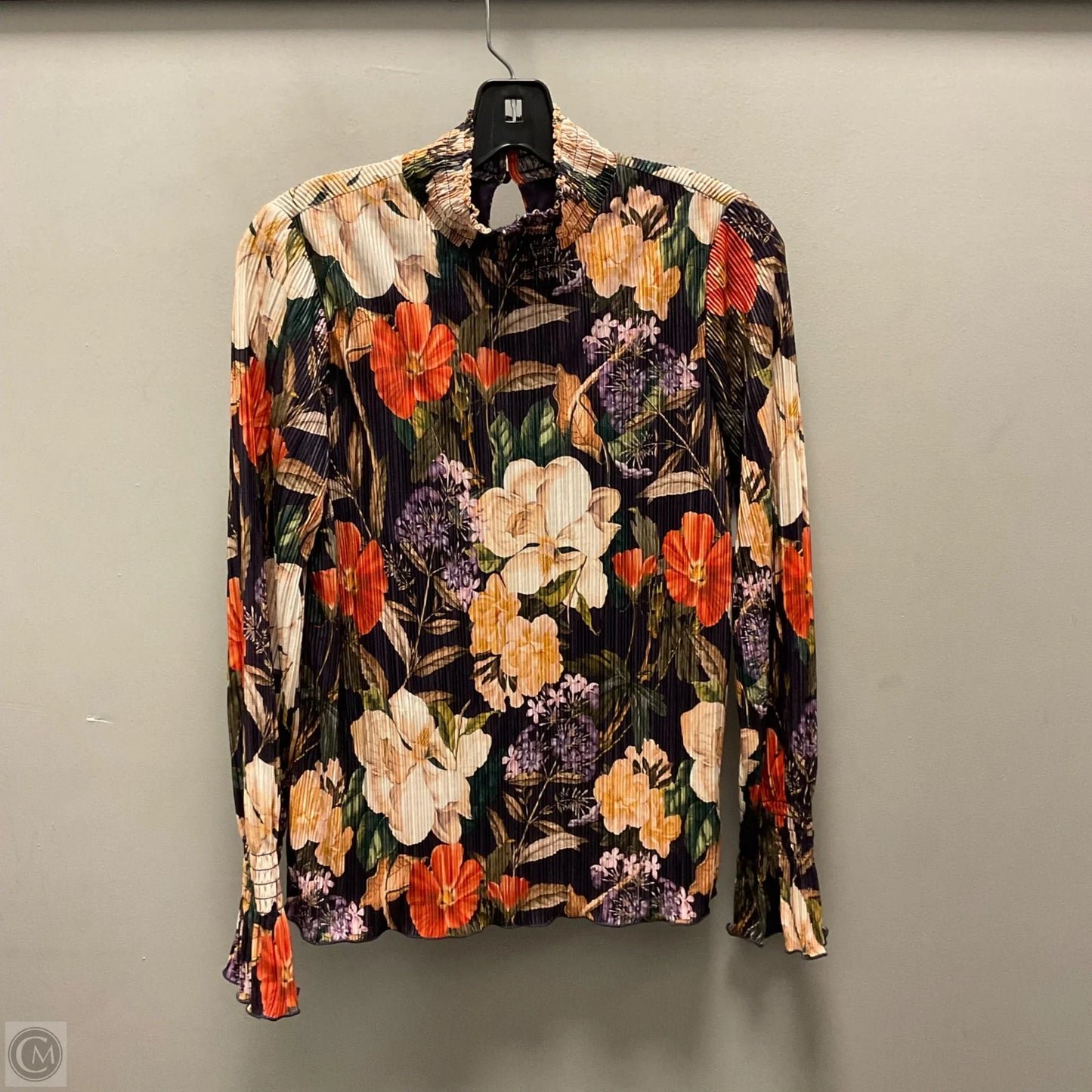 Top Long Sleeve By Chicos In Orange, Size: S