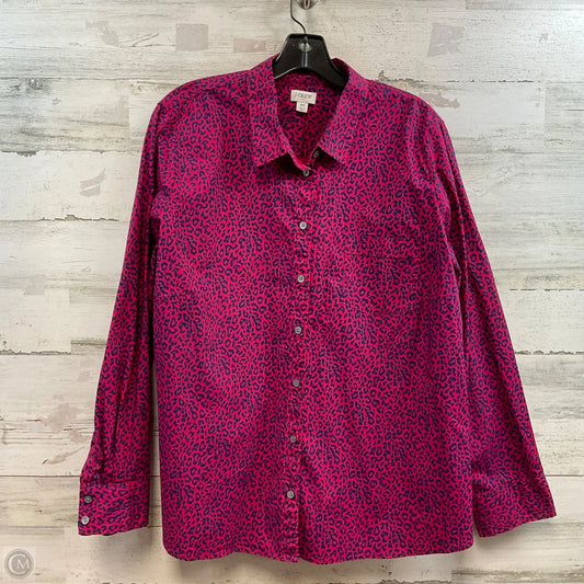 Top Long Sleeve By J. Crew In Pink, Size: 3x