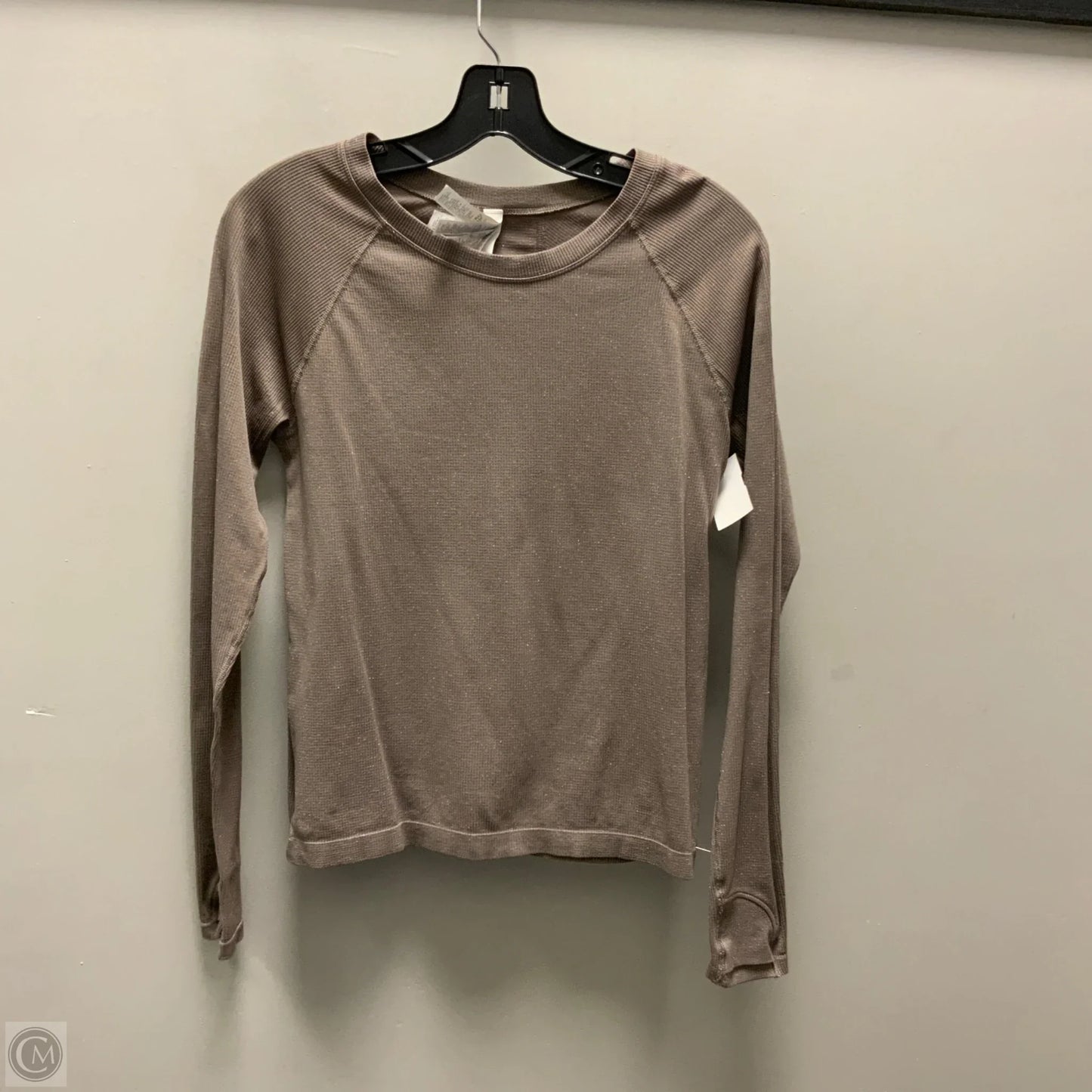 Athletic Top Long Sleeve Crewneck By Athleta In Brown, Size: M