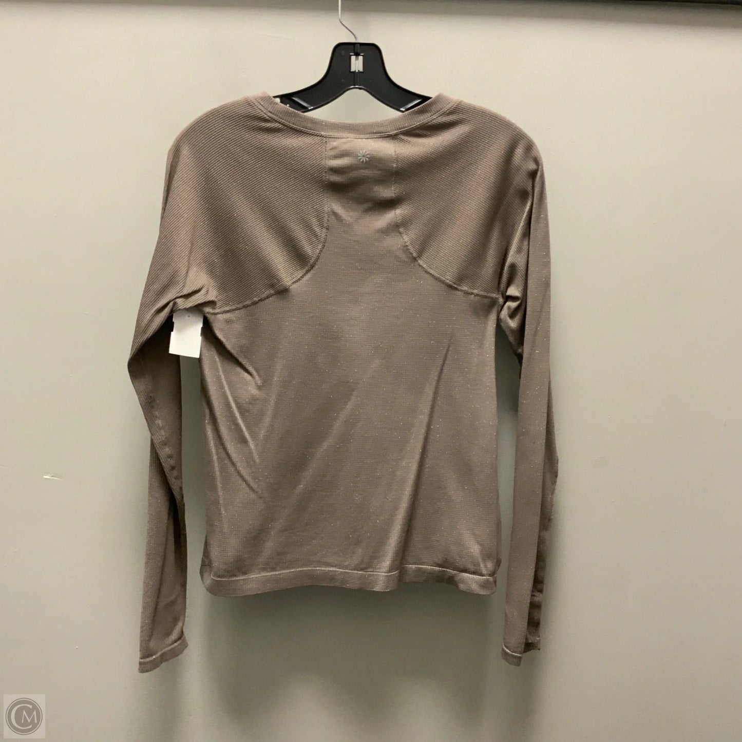 Athletic Top Long Sleeve Crewneck By Athleta In Brown, Size: M