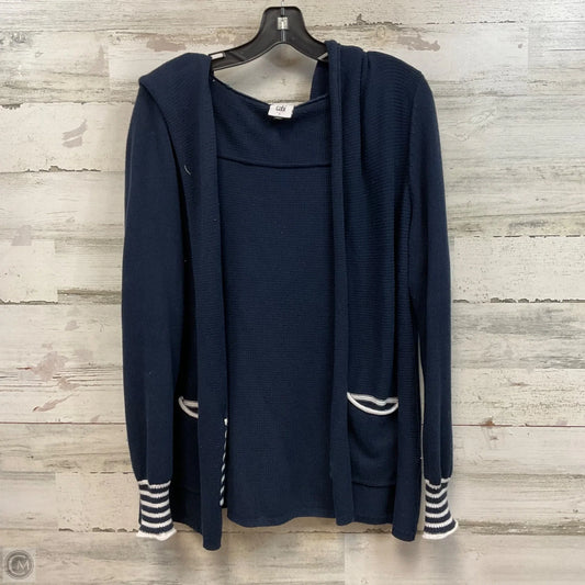 Sweater Cardigan By Cabi In Blue, Size: S