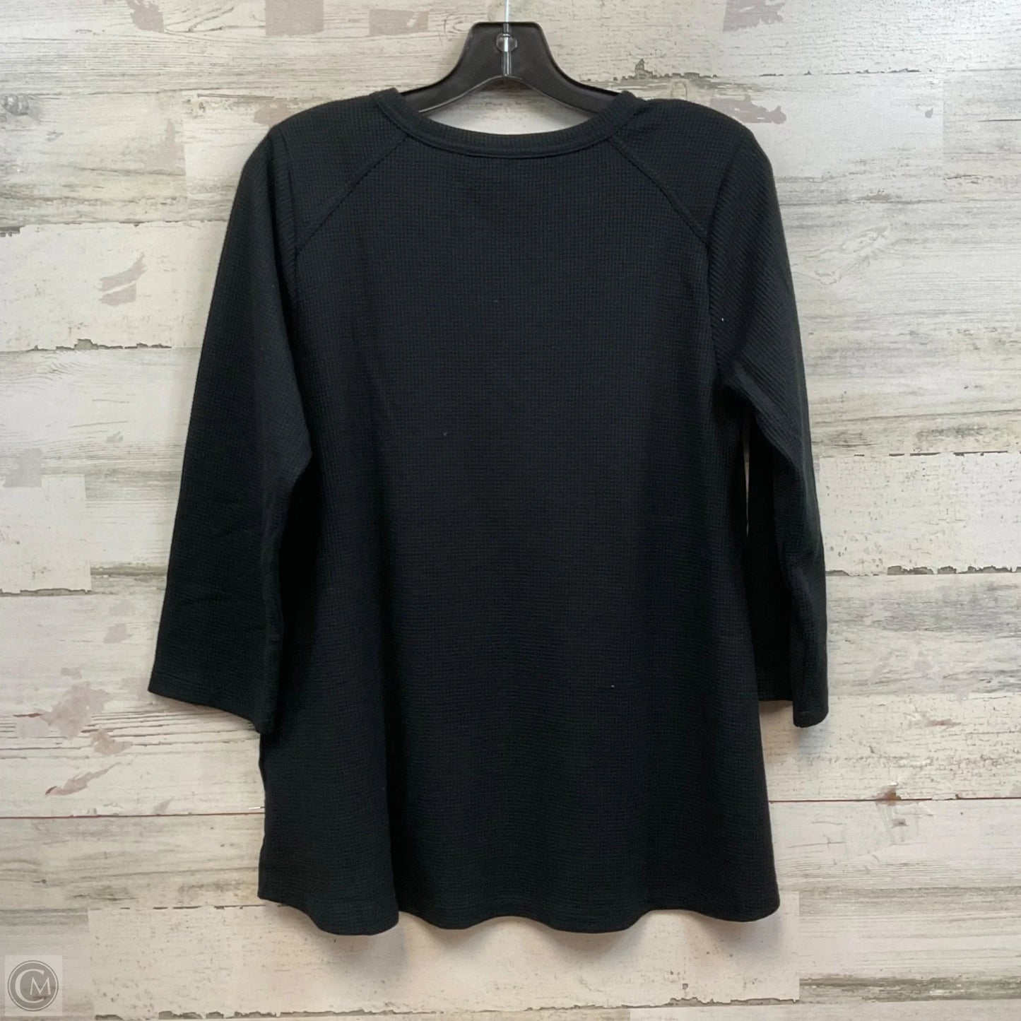 Top Long Sleeve By Logo In Black, Size: S