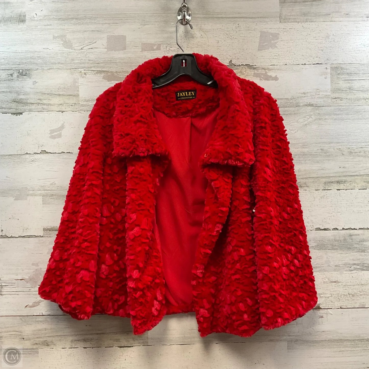 Jacket Fleece By Jayley In Red, Size: M