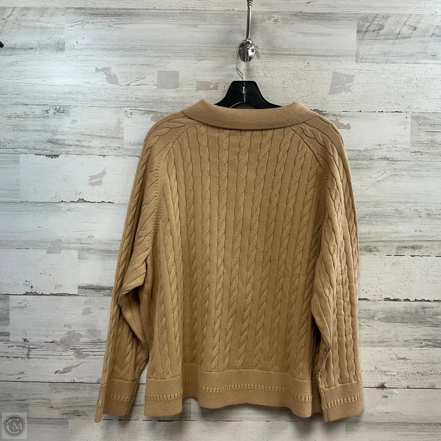 Sweater By Talbots In Brown, Size: 2x