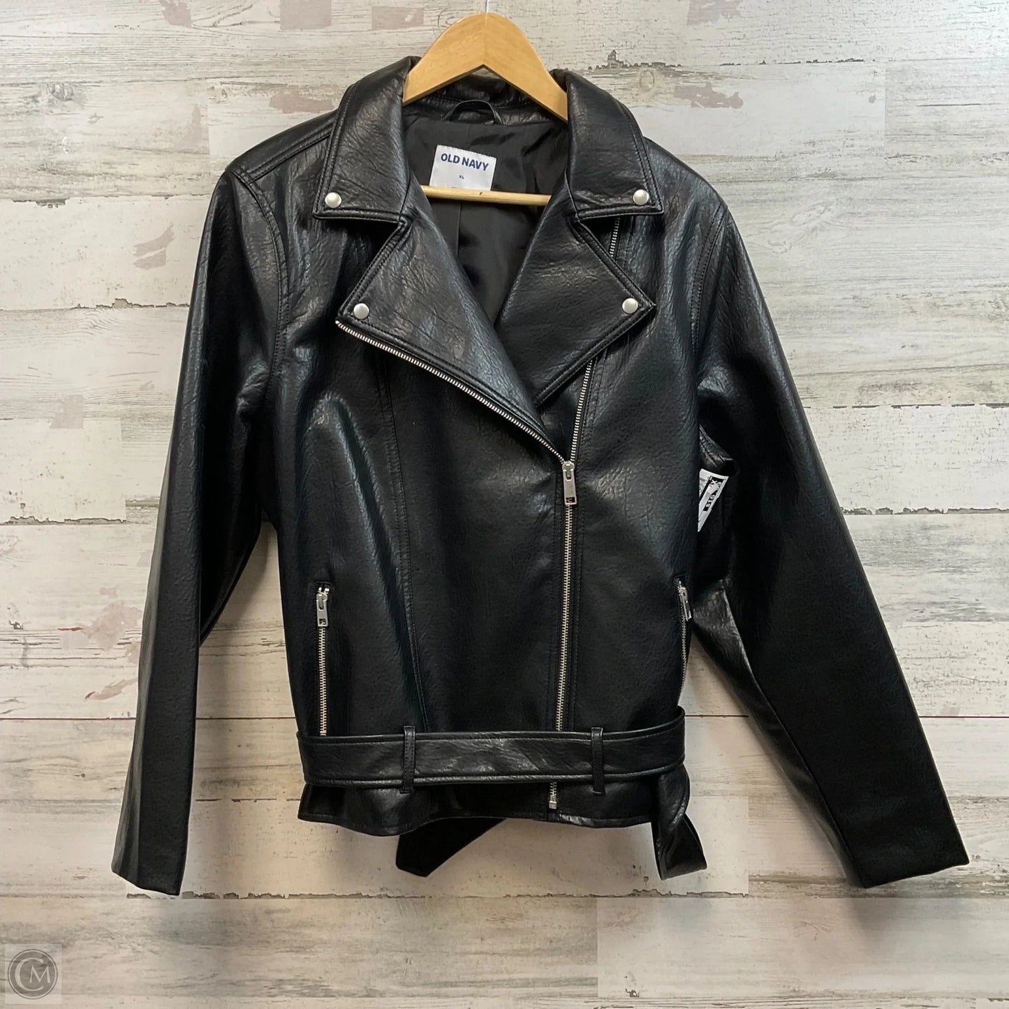Jacket Moto By Old Navy In Black, Size: Xl