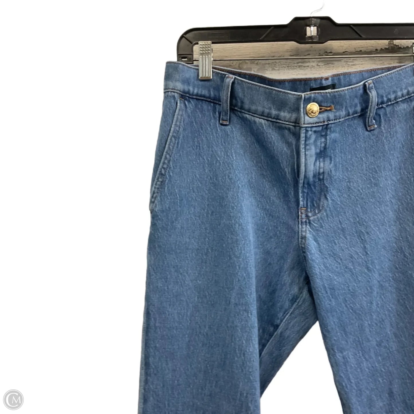 Jeans Boot Cut By Express In Blue Denim, Size: 6