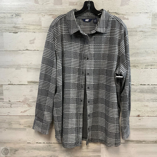 Top Long Sleeve By Lands End In Black, Size: 2x