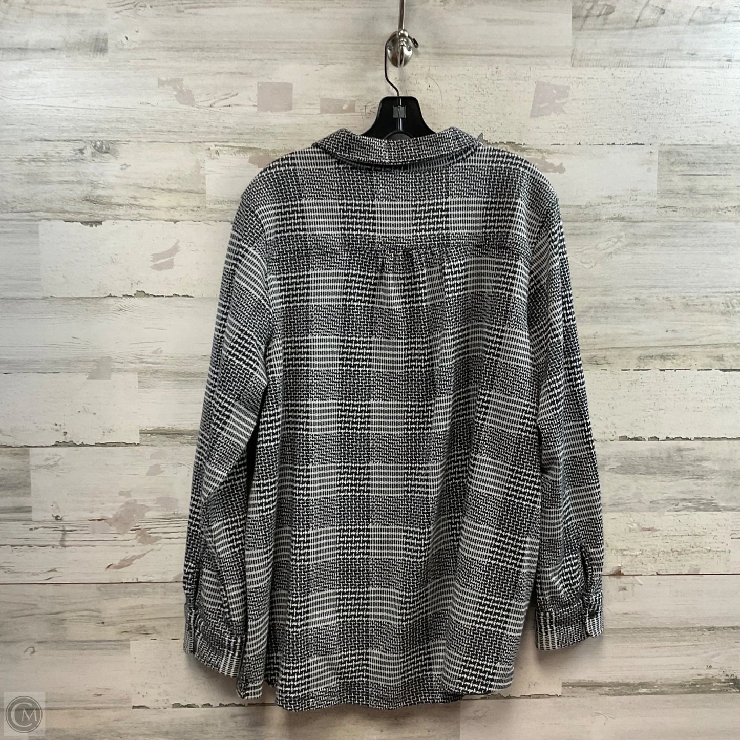 Top Long Sleeve By Lands End In Black, Size: 2x