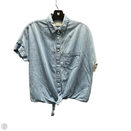 Top Short Sleeve By Madewell In Blue, Size: Xxs