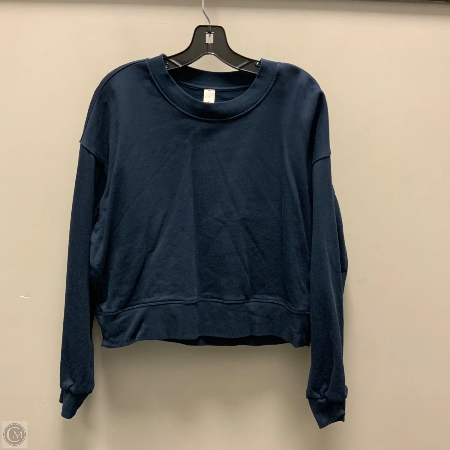 Athletic Sweatshirt Crewneck By Lululemon In Blue, Size: 8