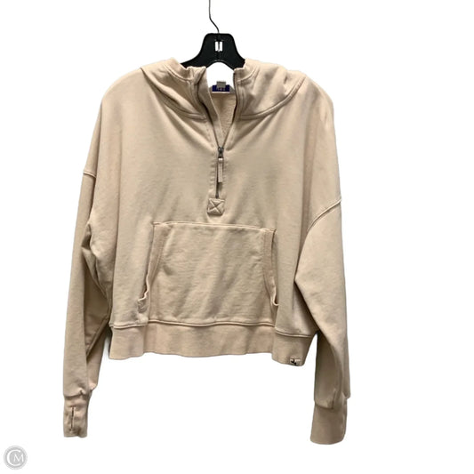 Sweatshirt Hoodie By Joy Lab In Cream, Size: L