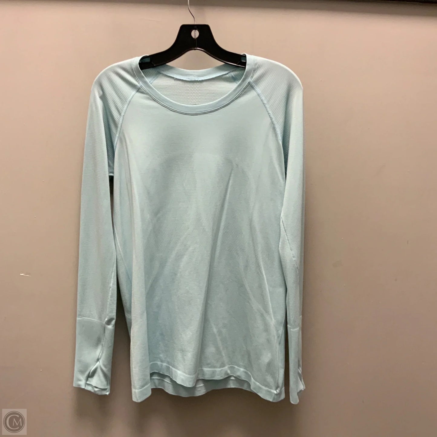 Athletic Top Long Sleeve Crewneck By Lululemon In Green, Size: L