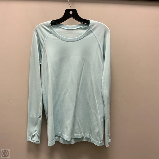 Athletic Top Long Sleeve Crewneck By Lululemon In Green, Size: L