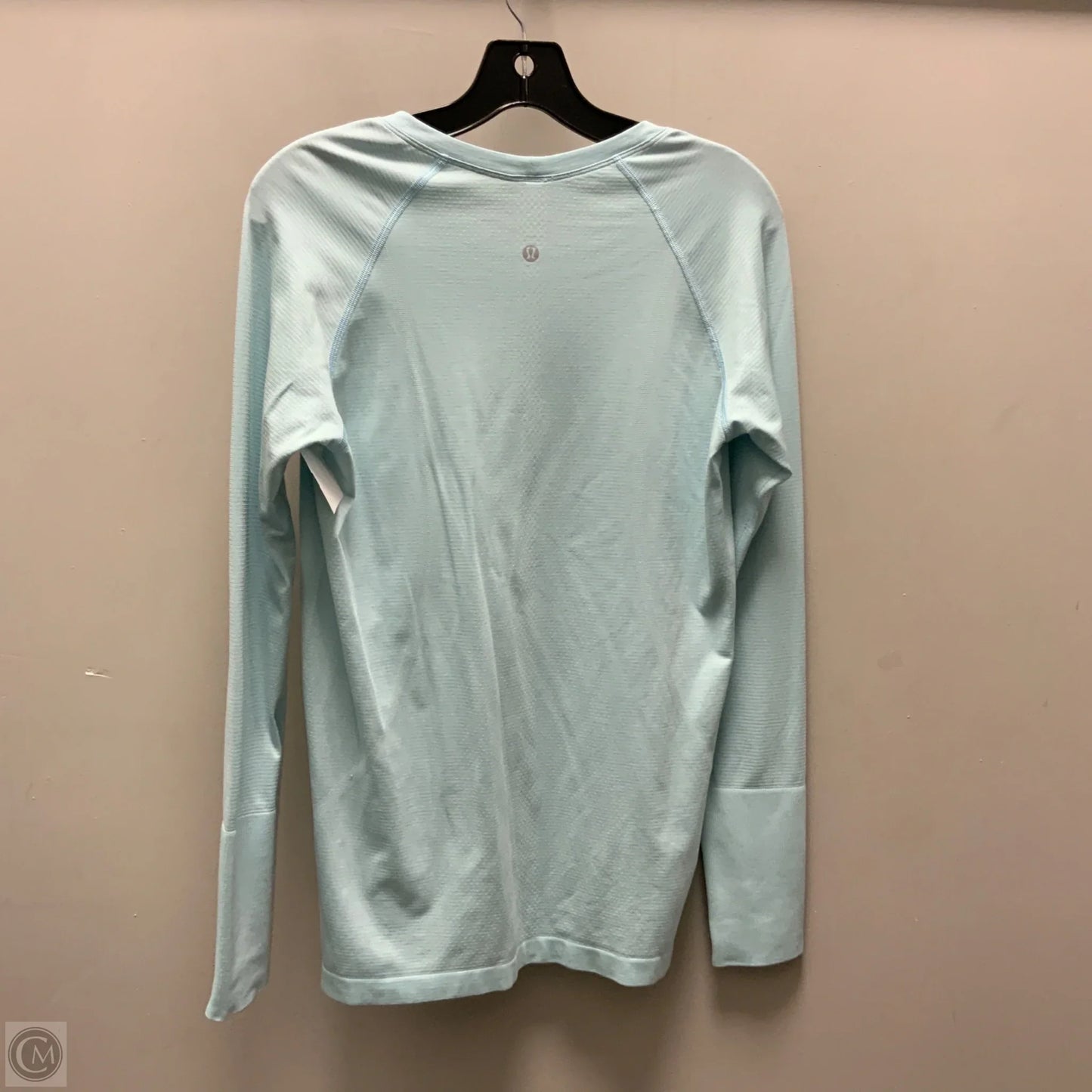 Athletic Top Long Sleeve Crewneck By Lululemon In Green, Size: L