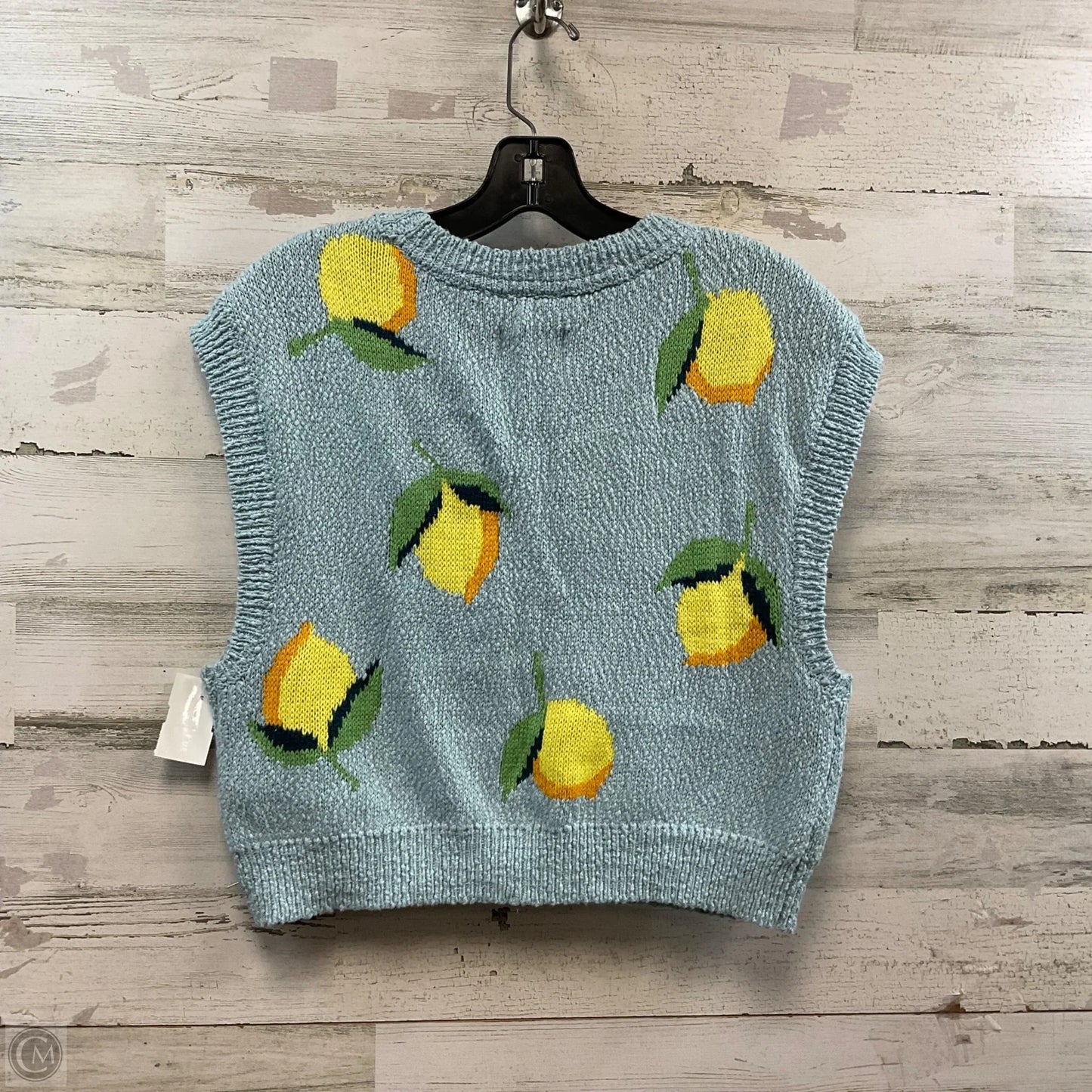 Vest Sweater By Maeve In Blue, Size: M