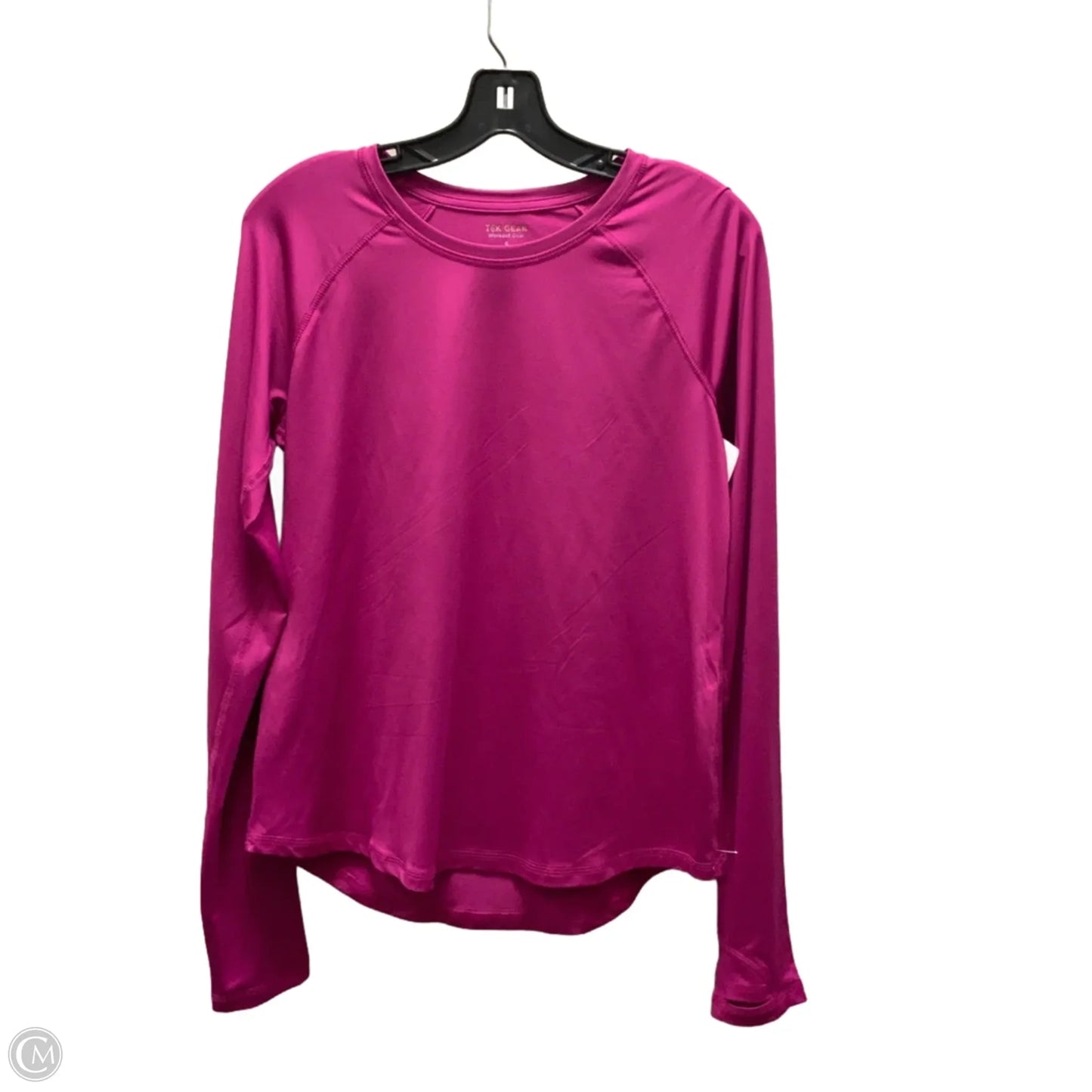 Athletic Top Long Sleeve Crewneck By Tek Gear In Pink, Size: S
