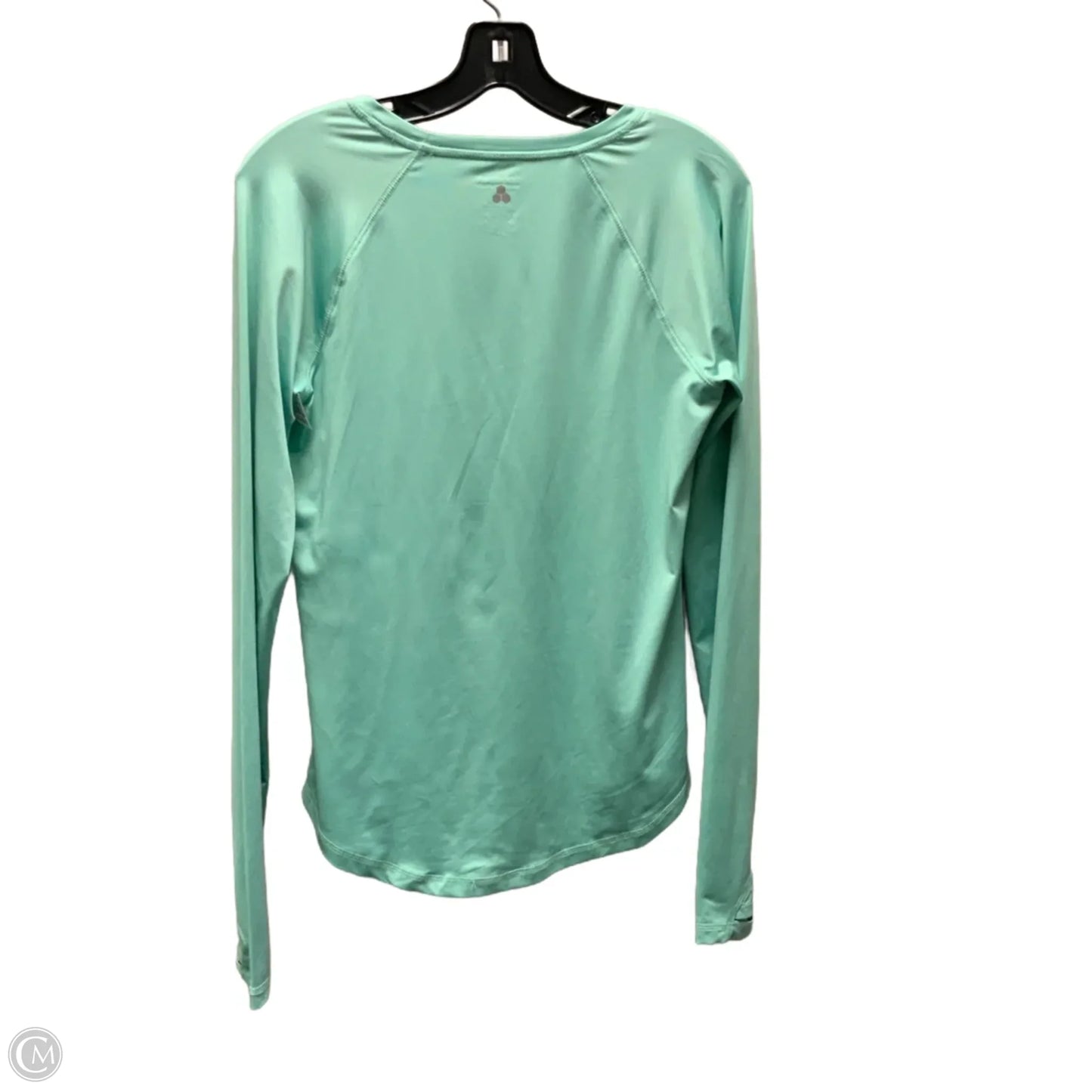 Athletic Top Long Sleeve Crewneck By Tek Gear In Green, Size: S