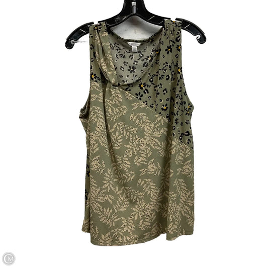 Top Sleeveless Basic By Cato In Green, Size: 2x
