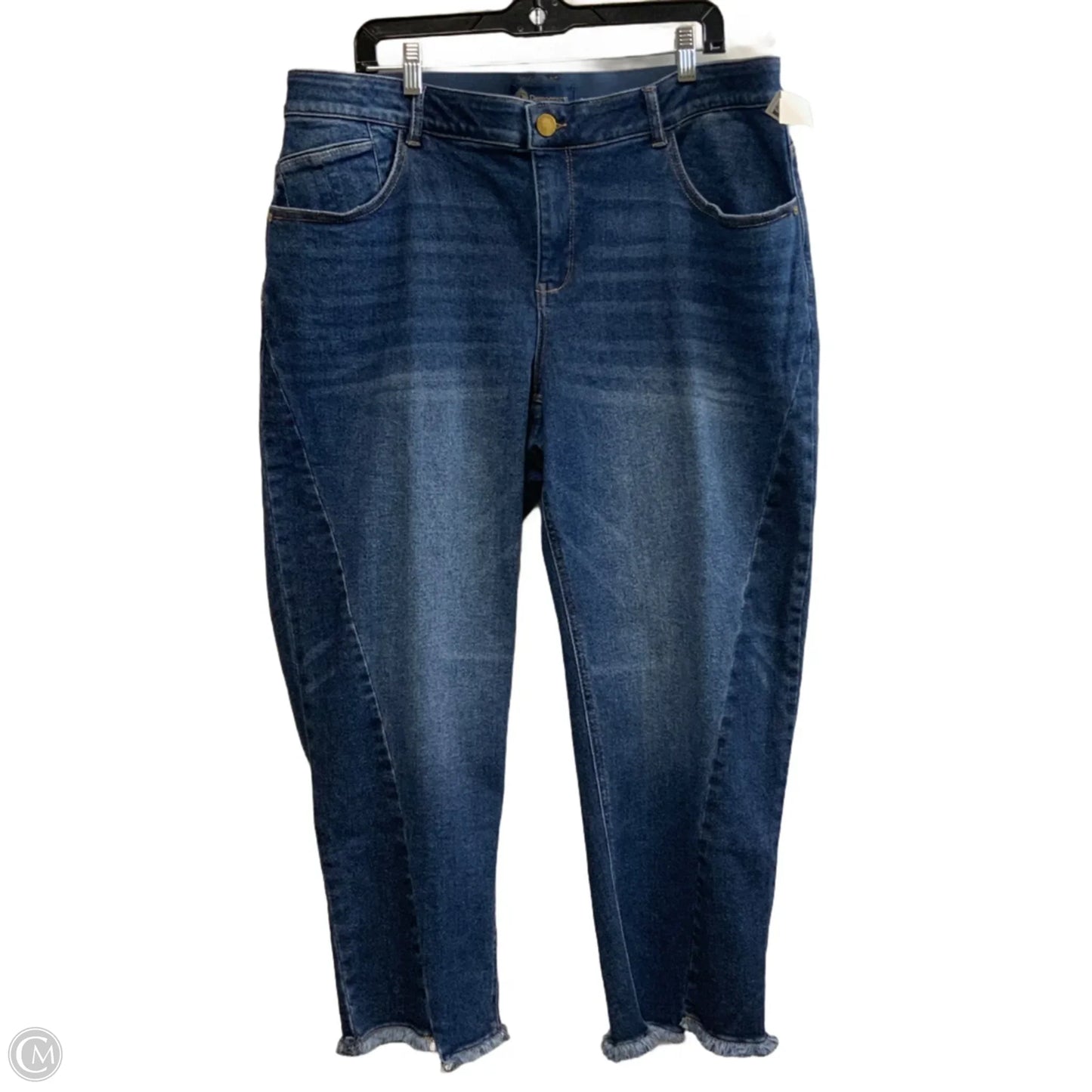 Jeans Cropped By Democracy In Blue Denim, Size: 18