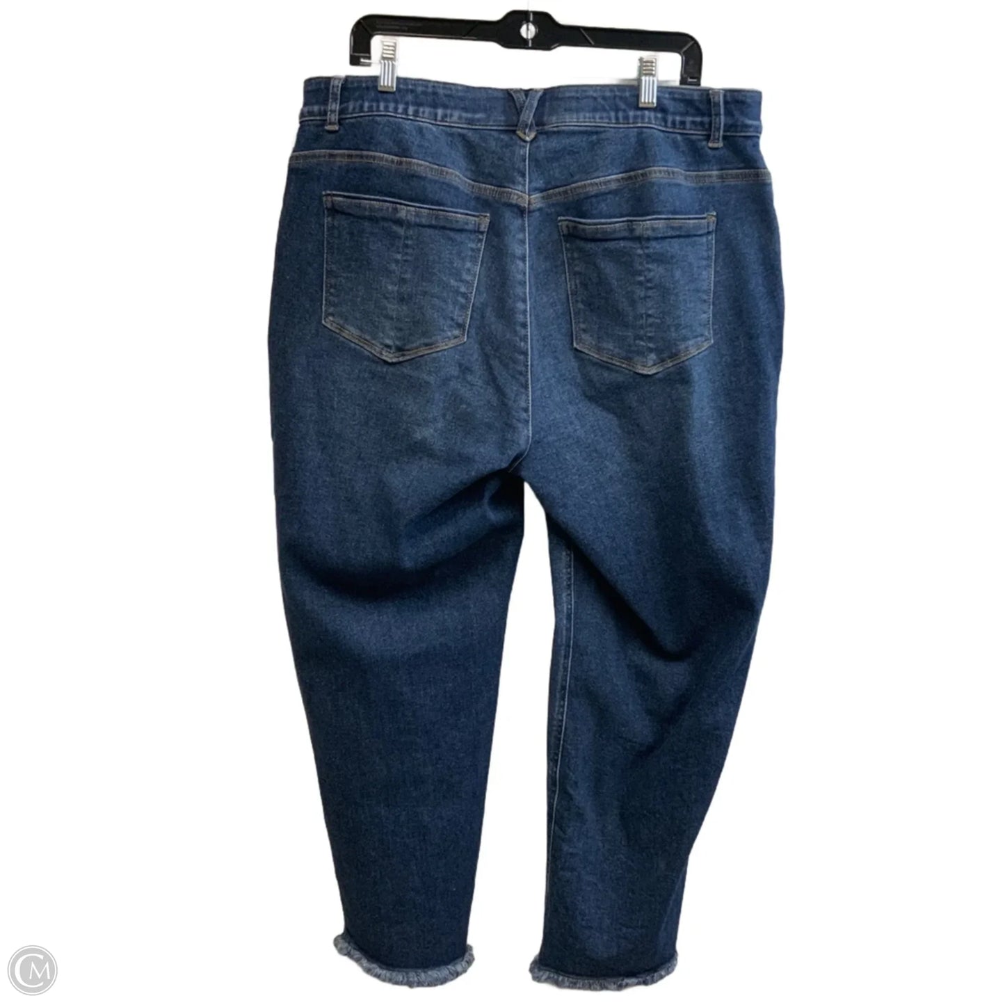 Jeans Cropped By Democracy In Blue Denim, Size: 18