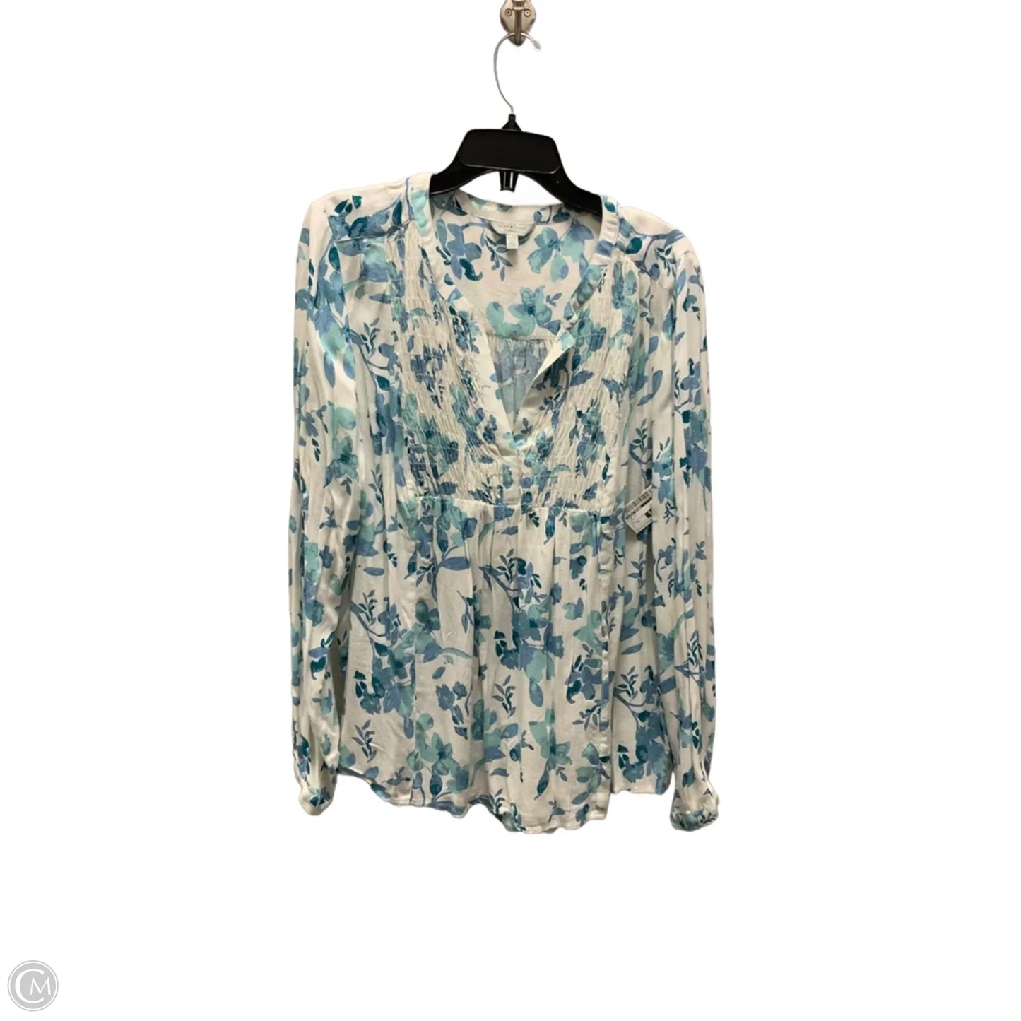 Top Long Sleeve By Lucky Brand In Blue, Size: Xl