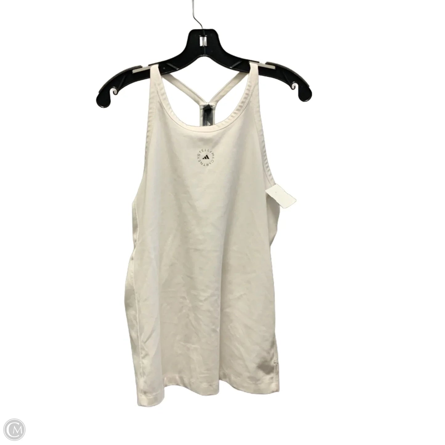 Athletic Tank Top By Adidas In White, Size: L