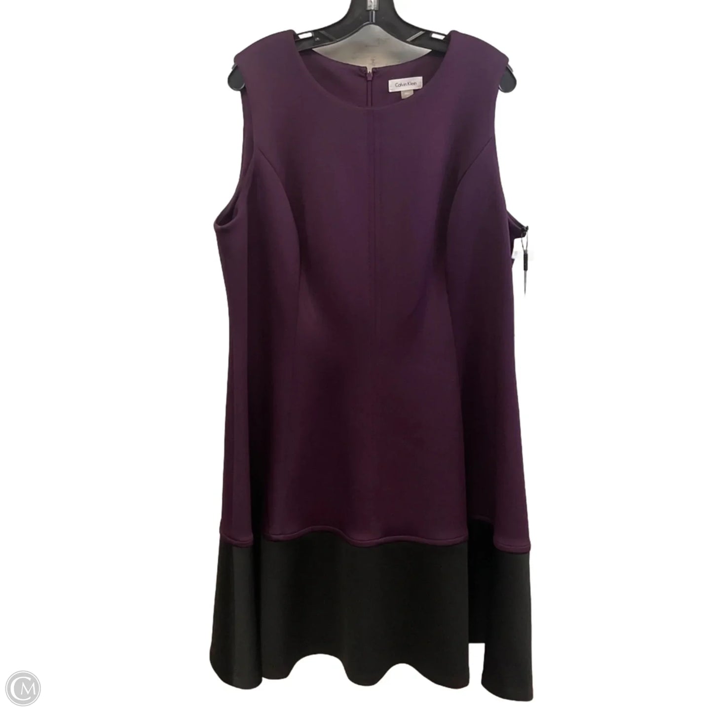 Dress Work By Calvin Klein In Purple, Size: 1x