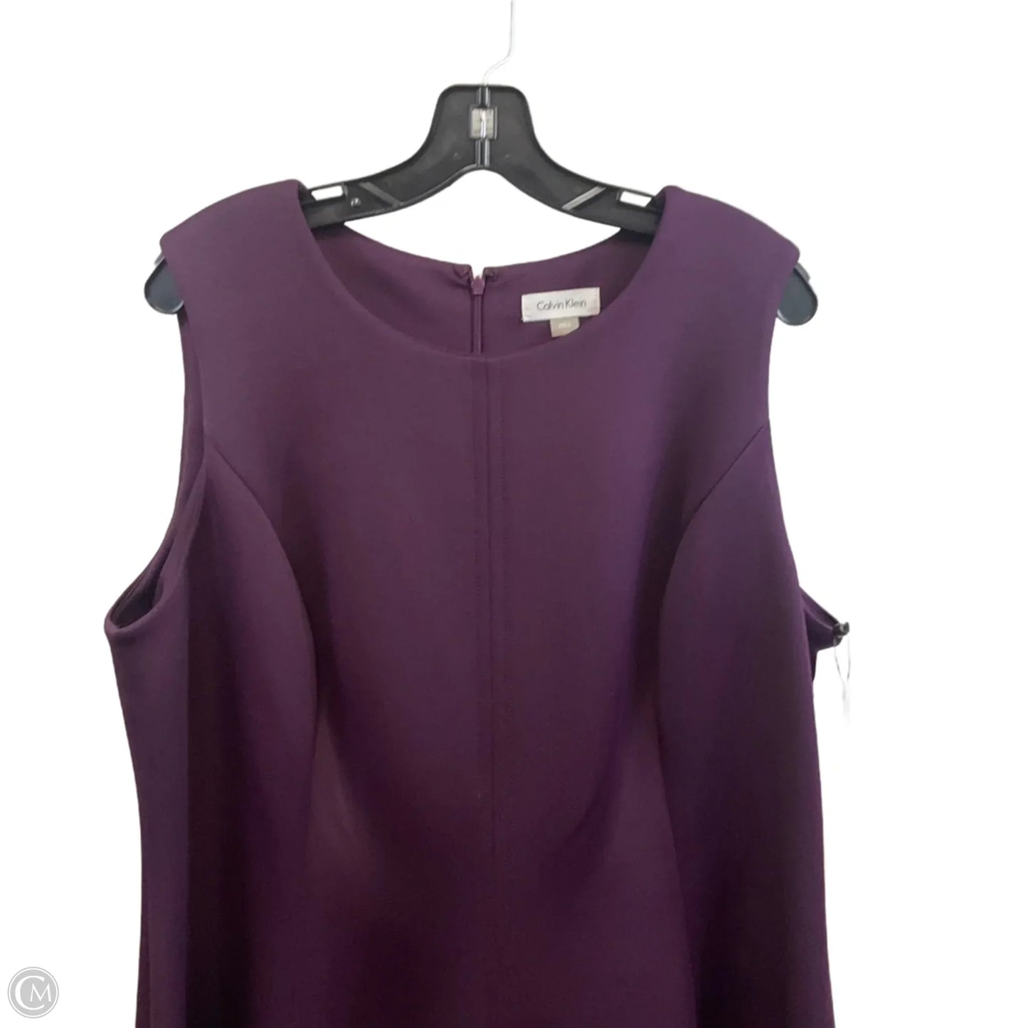 Dress Work By Calvin Klein In Purple, Size: 1x