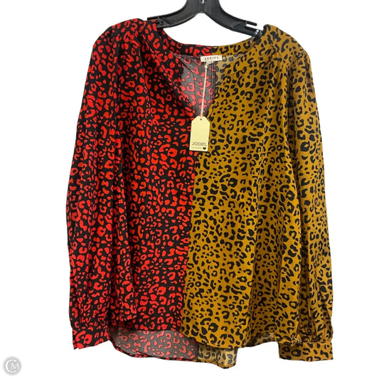 Top Long Sleeve By Jodifl In Red, Size: L
