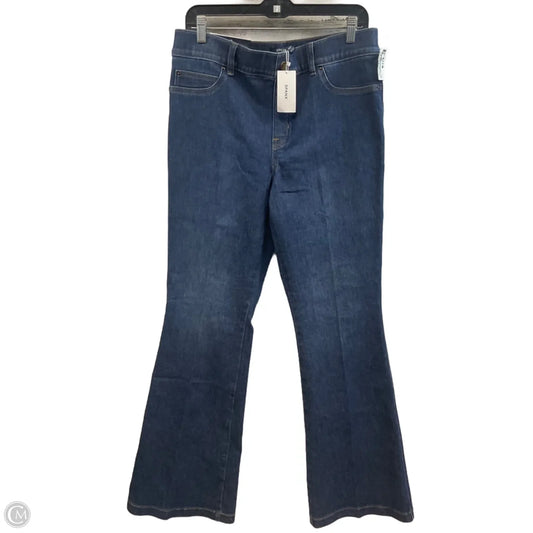 Jeans Flared By Spanx In Blue Denim, Size: Xl