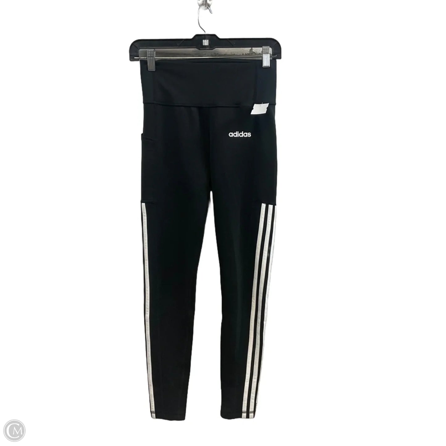 Athletic Leggings By Adidas In Black, Size: S