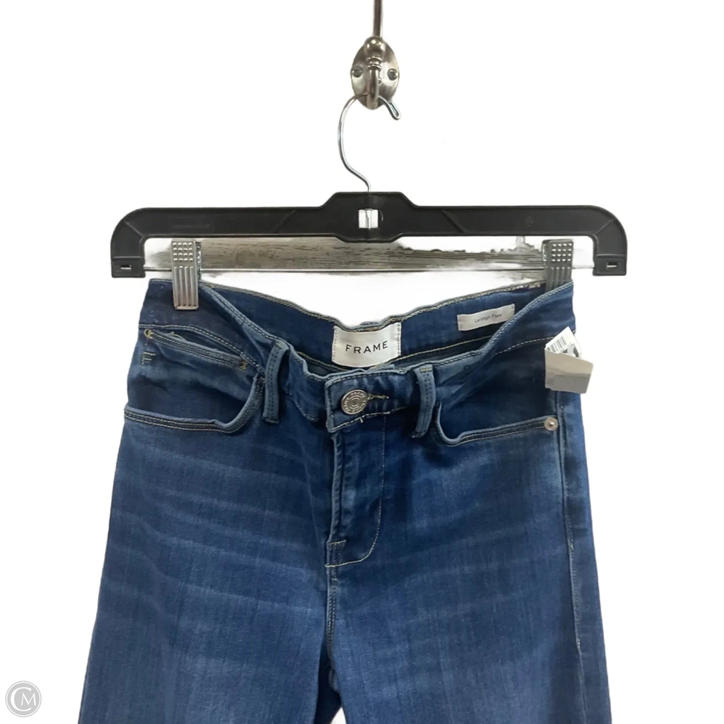 Jeans Flared By Frame In Blue Denim, Size: 2