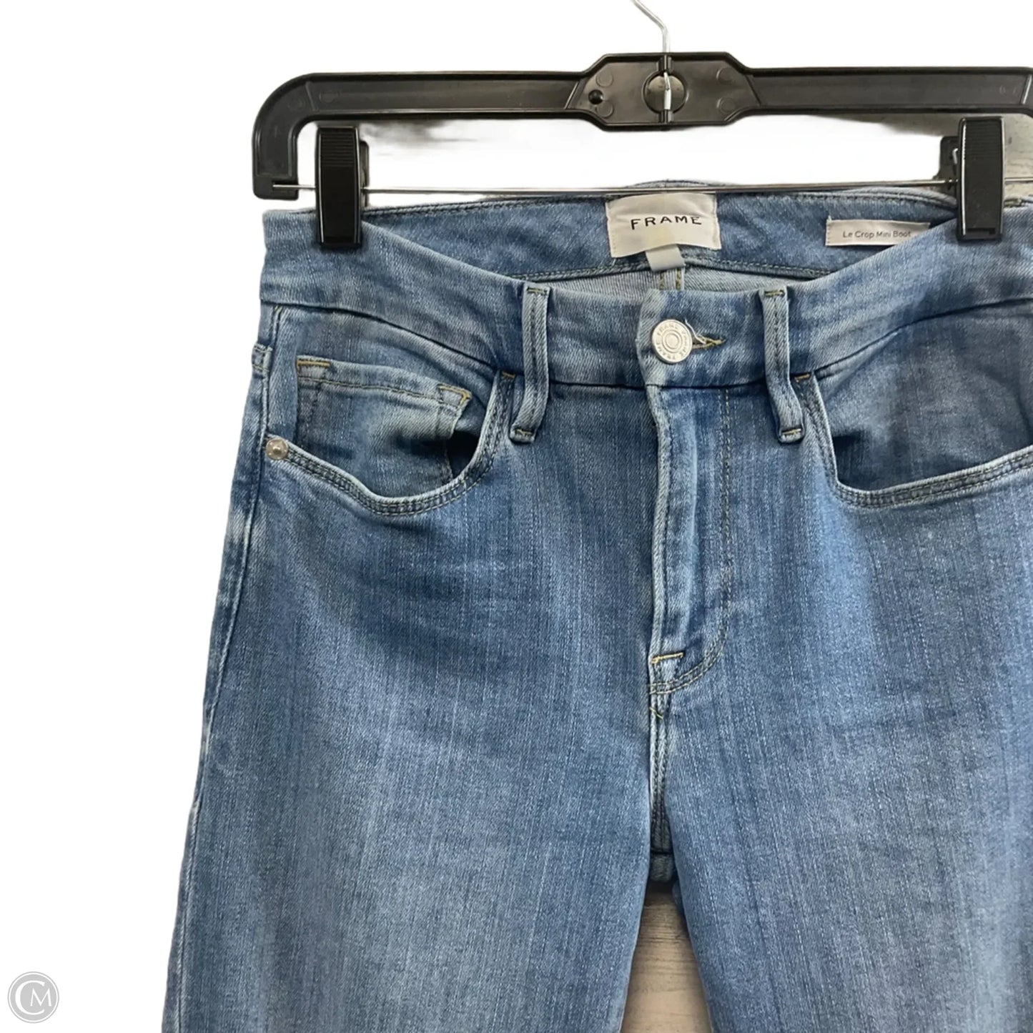 Jeans Boot Cut By Frame In Blue Denim, Size: 2