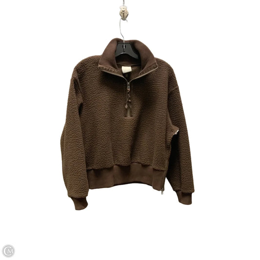 Sweatshirt Collar By Varley In Brown, Size: S