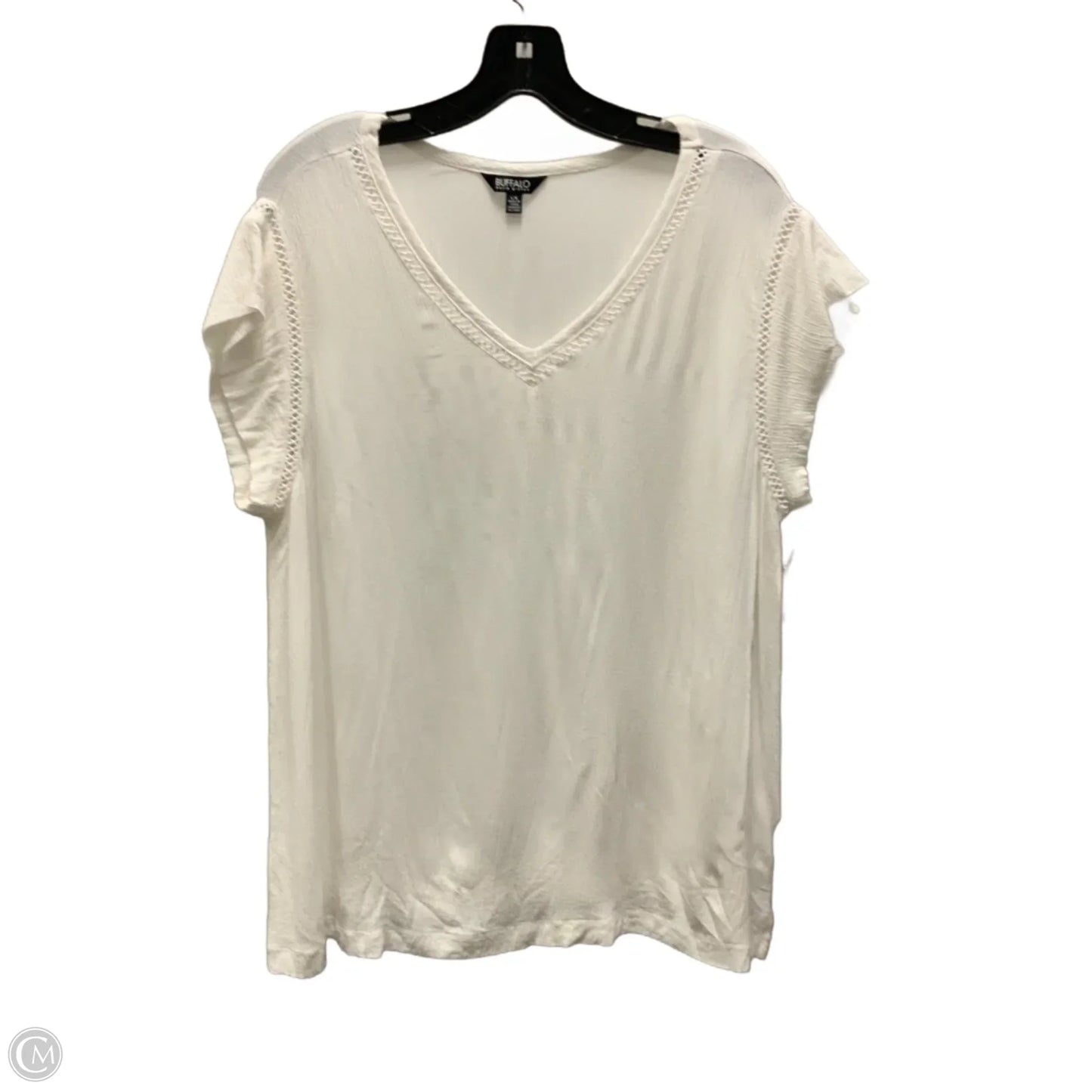 Top Short Sleeve Basic By Buffalo David Bitton In White, Size: L
