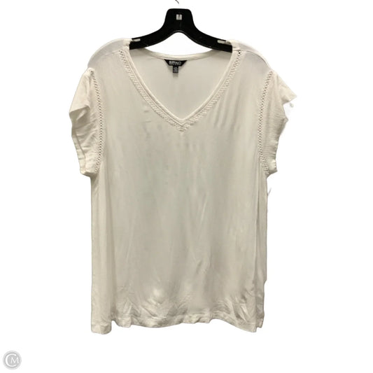 Top Short Sleeve Basic By Buffalo David Bitton In White, Size: L