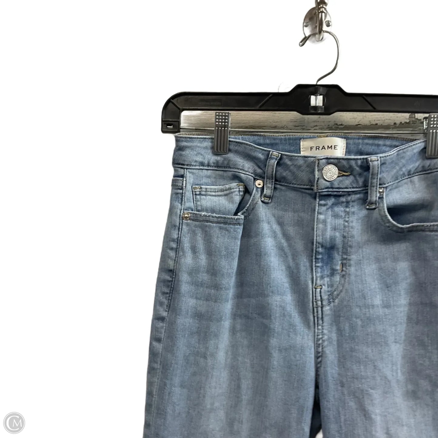 Jeans Boot Cut By Frame In Blue Denim, Size: 2